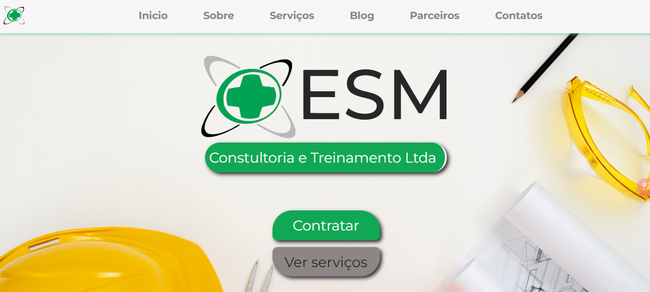Projeto - Site Institucional para a ESM Consultoria e Treinamentos LTDA